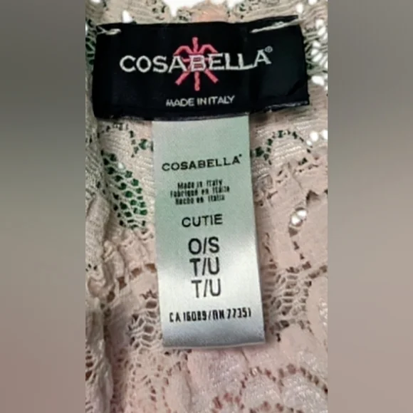 Cosabella Never Say Never Cutie Thong OS Pink Lilly - Picture 5 of 5